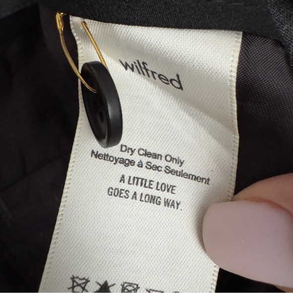 Wilfred tie front wool  pants gray size 6 - Picture 9 of 13